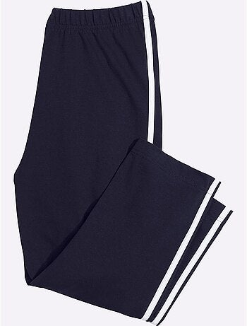 Legging Corsaire Passepoils Contrastés Tendance - Taille Standard - Moda Vilona