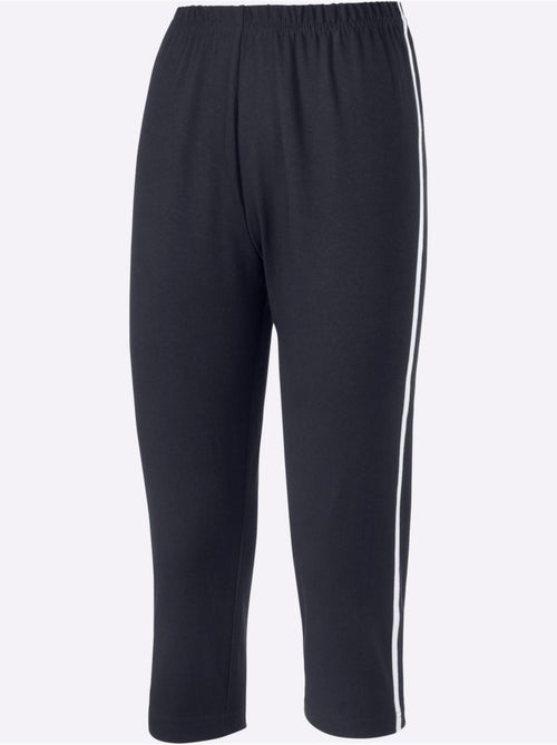 Legging Corsaire Passepoils Contrastés Tendance - Taille Standard - Moda Vilona - Kiabi