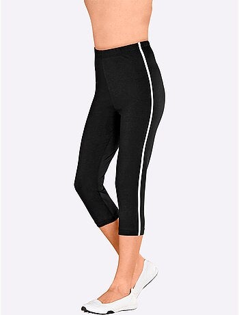 Legging Corsaire Passepoils Contrastés Tendance - Taille Standard - Moda Vilona