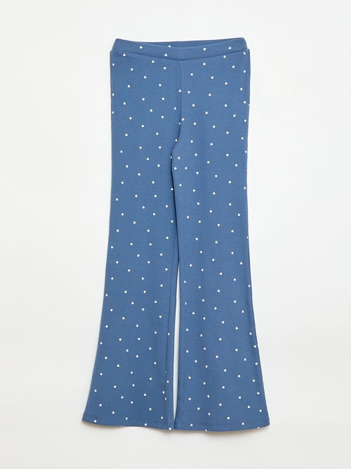 Legging côtelé à motif - Kiabi