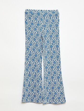 Legging côtelé à motif