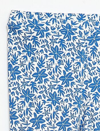 Legging côtelé à motif