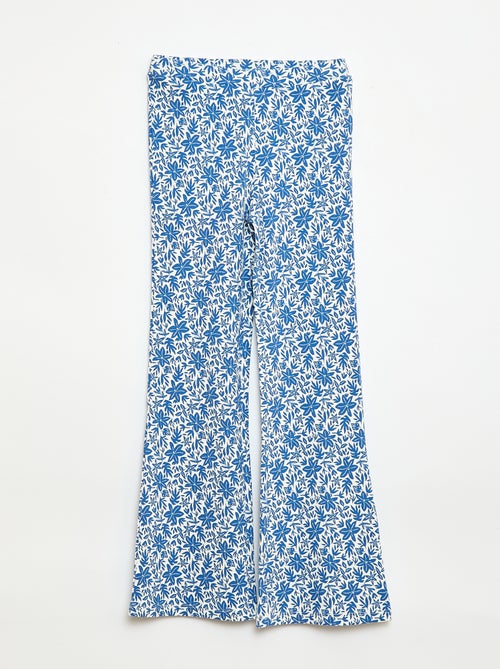 Legging côtelé à motif - Kiabi