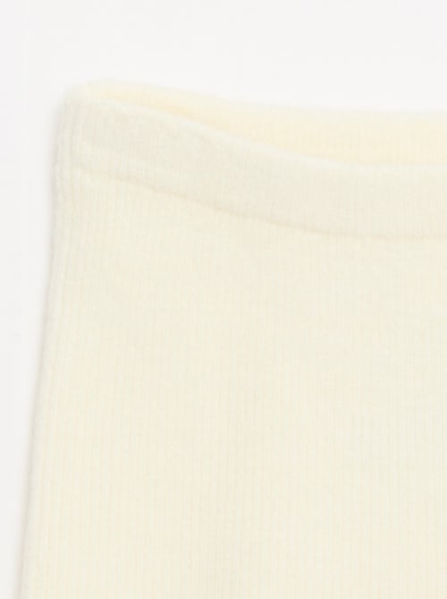 Legging côtelé avec boutons - Kiabi