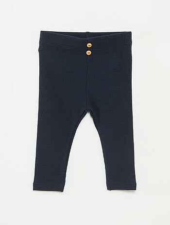 Legging côtelé avec boutons