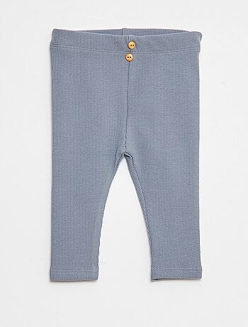 Legging côtelé avec boutons
