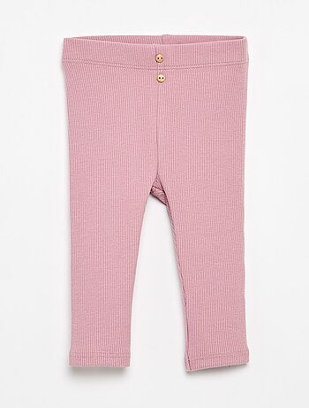 Legging côtelé avec boutons