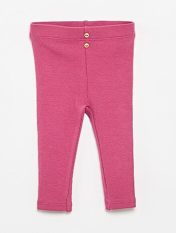 Legging côtelé avec boutons
