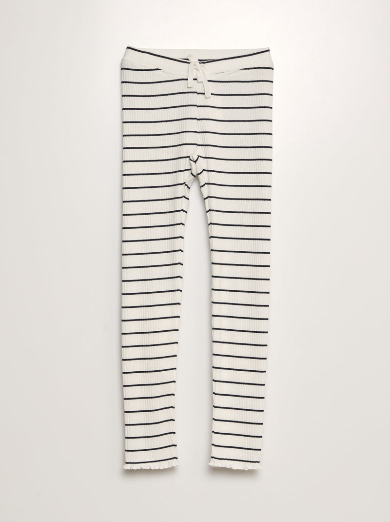 Legging côtelé Beige - Kiabi