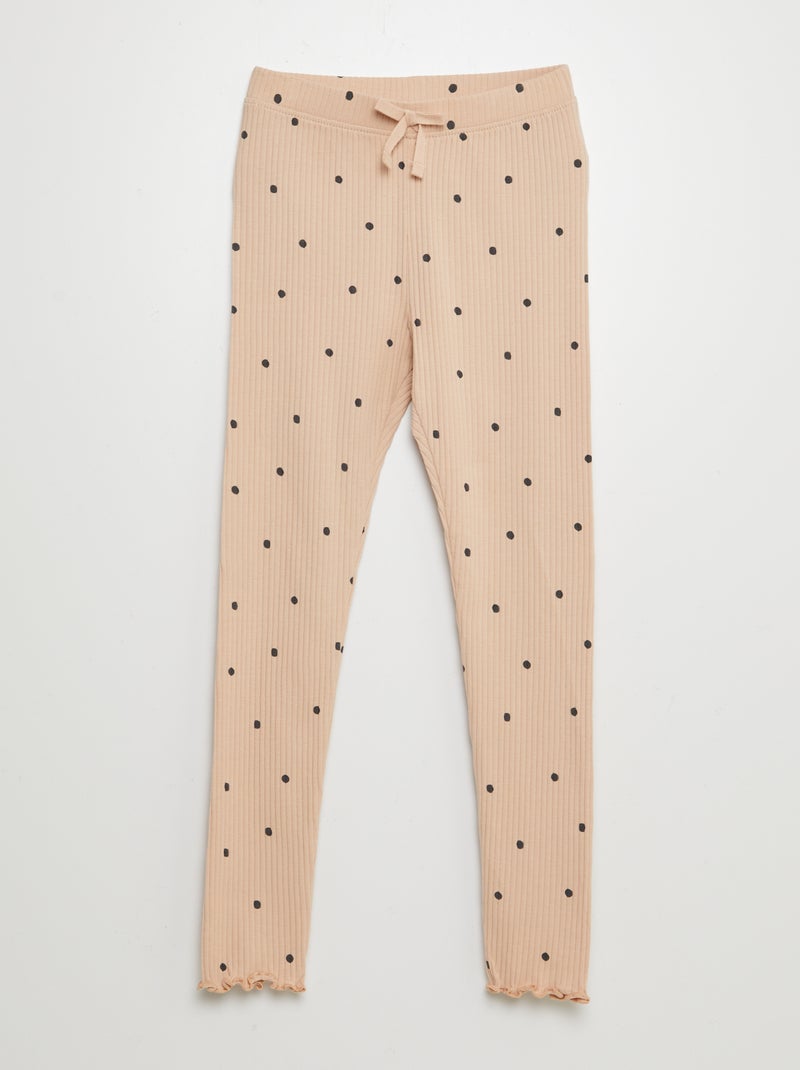 Legging côtelé Beige - Kiabi