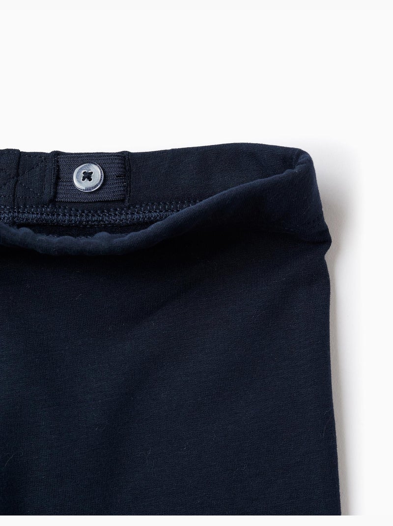 Legging Côtelé Bleu foncé - Kiabi