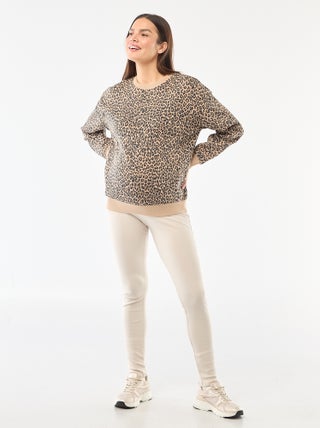 Legging côtelé de maternité