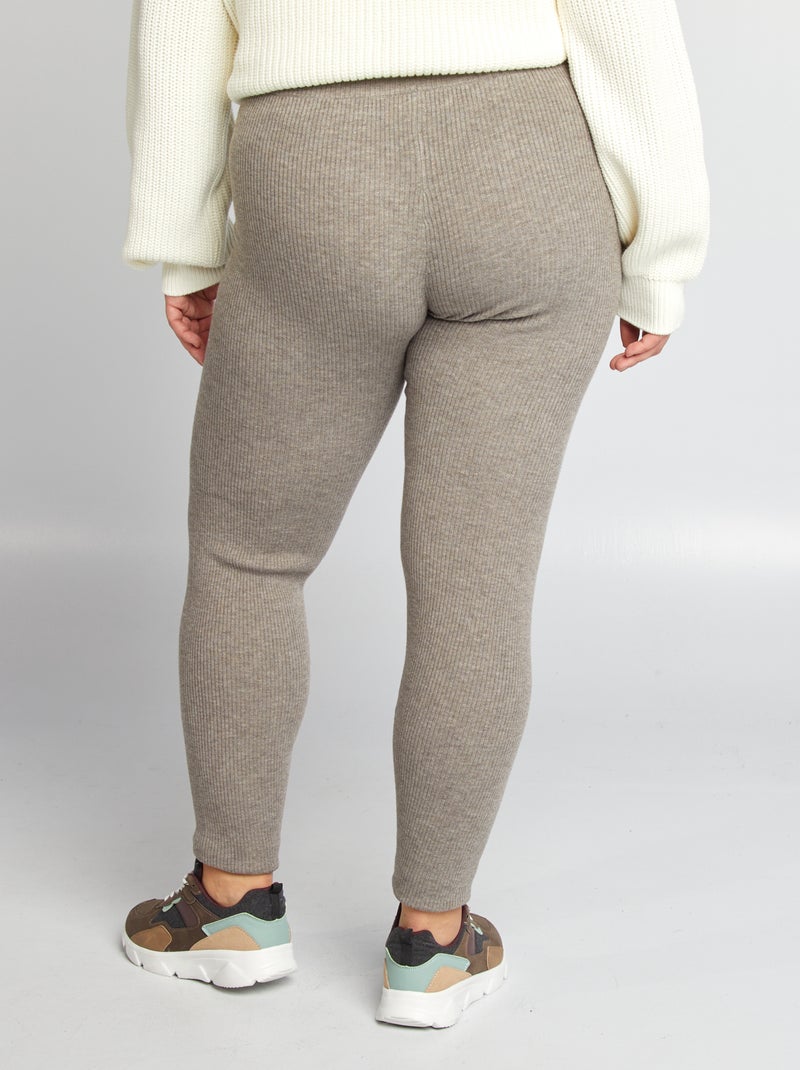 Legging côtelé Gris - Kiabi