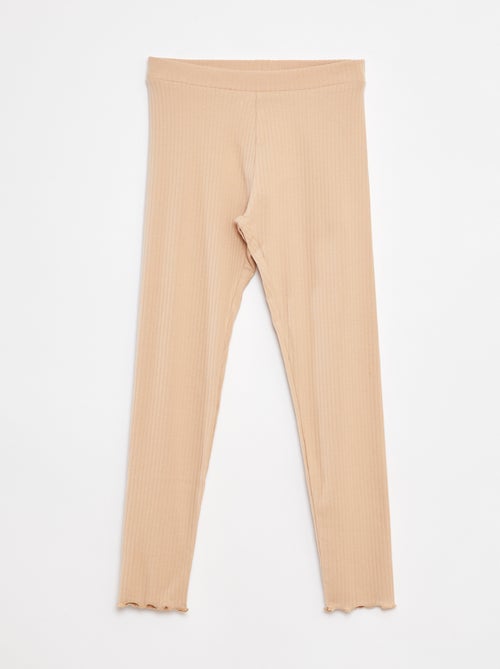 Legging côtelé long uni - Kiabi