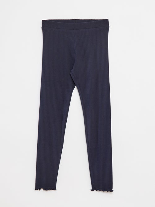 Legging côtelé long uni - Kiabi