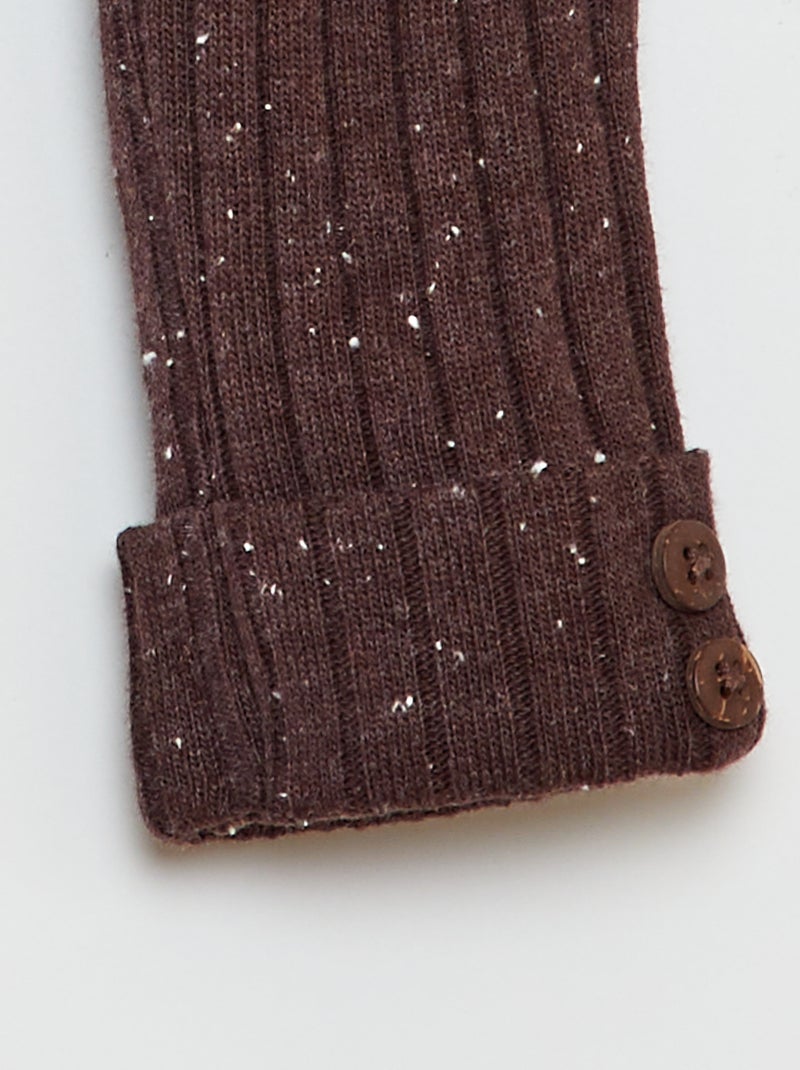 Legging côtelé MARRON - Kiabi