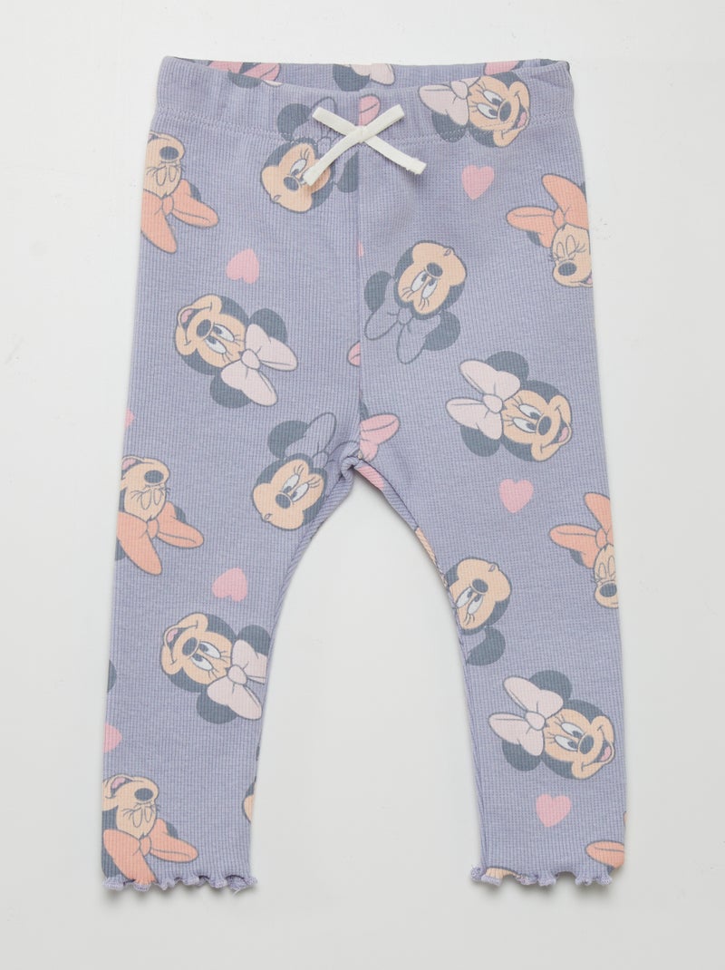 Legging côtelé 'Minnie' Violet - Kiabi