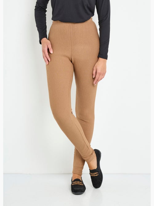 Legging côtelé taille élastiquée - Afibel - Kiabi
