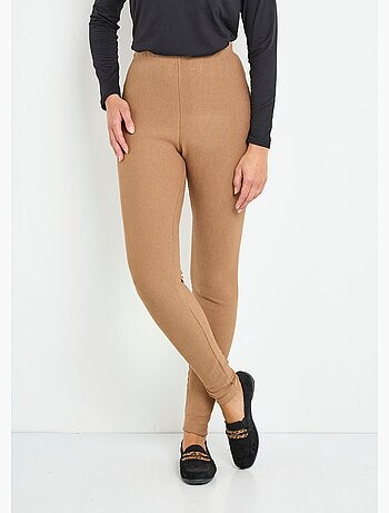 Legging côtelé taille élastiquée