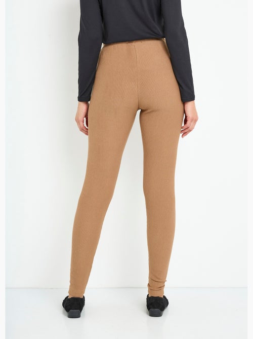 Legging côtelé taille élastiquée - Kiabi