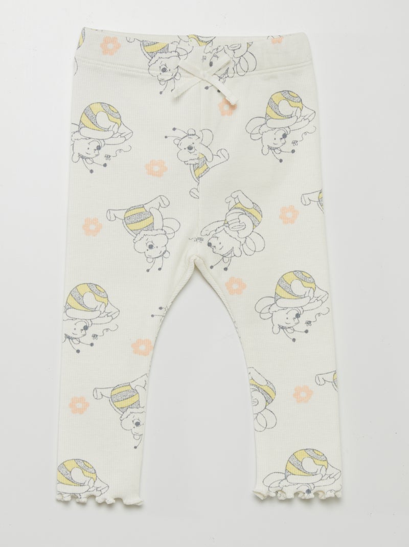 Legging côtelé 'Winnie' 'Disney' Blanc - Kiabi