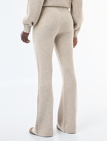 Legging côtelée en matière douce