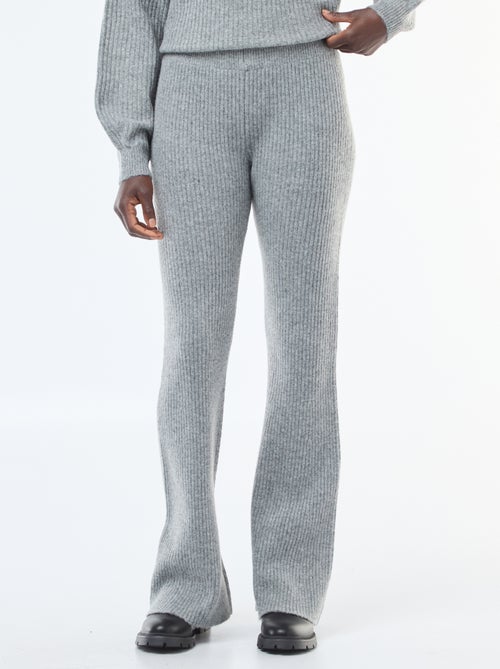 Legging côtelée en matière douce - Kiabi