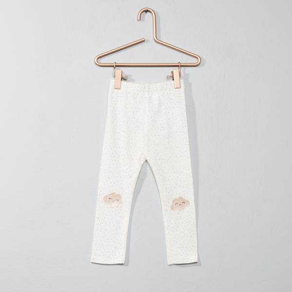 Legging Coton Imprime Pois Bebe Fille Jaune Nuage Kiabi 4 00
