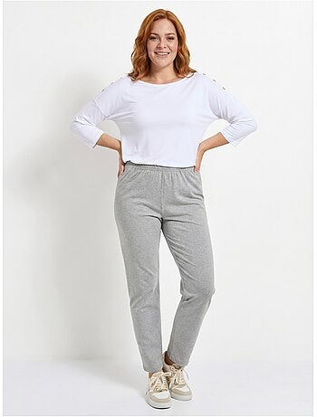 Legging coton stretch taille élastiquée - afibel