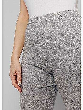 Legging coton stretch taille élastiquée - afibel