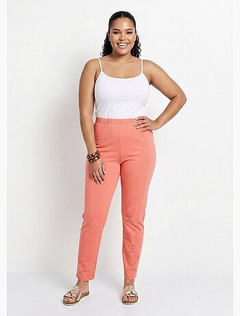 Legging coton stretch taille élastiquée - afibel