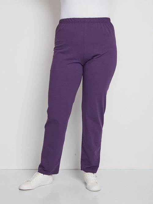 Legging coton stretch taille élastiquée - afibel - Kiabi