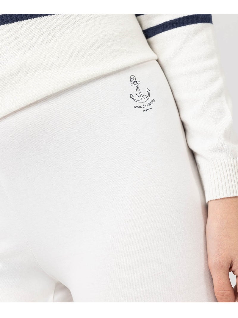 Legging court - Terre de Marins Blanc - Kiabi