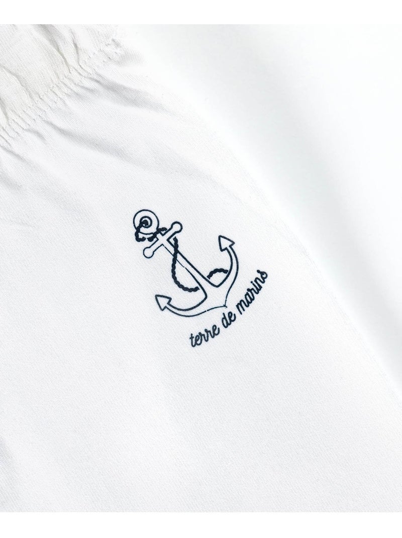 Legging court - Terre de Marins Blanc - Kiabi