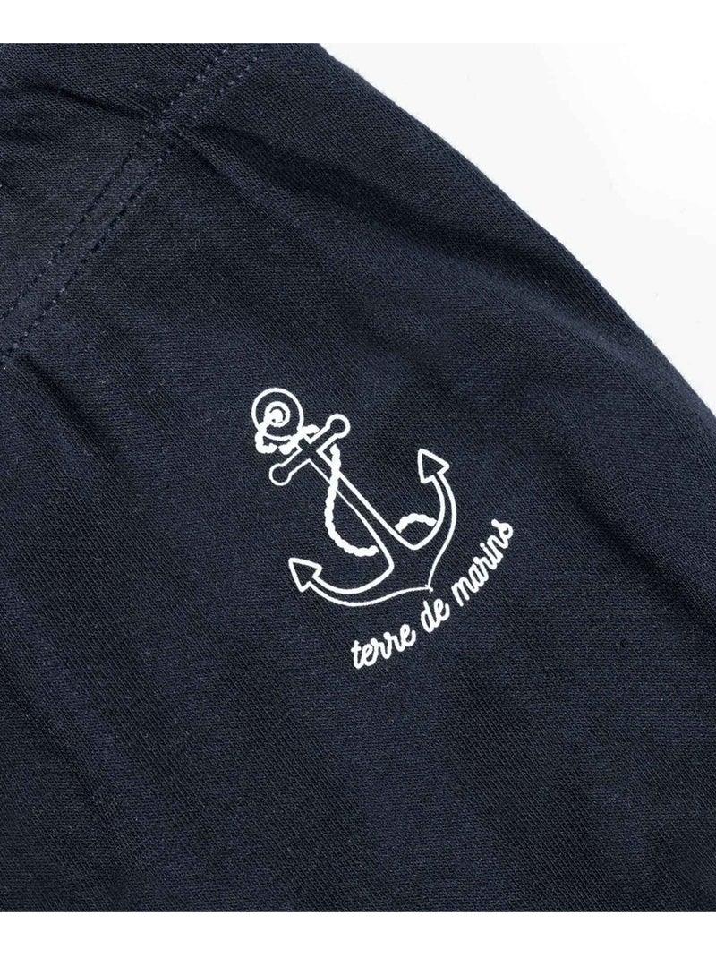 Legging court - terre de marins Bleu marine - Kiabi