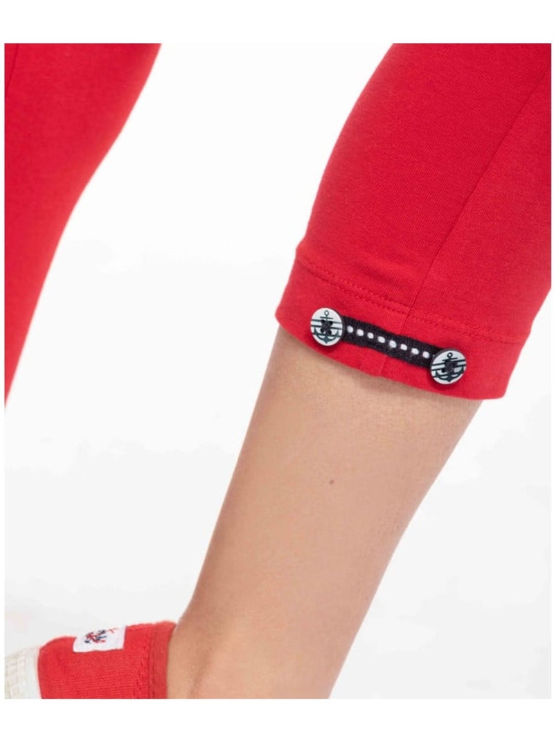 Legging court - Terre de Marins Rouge - Kiabi