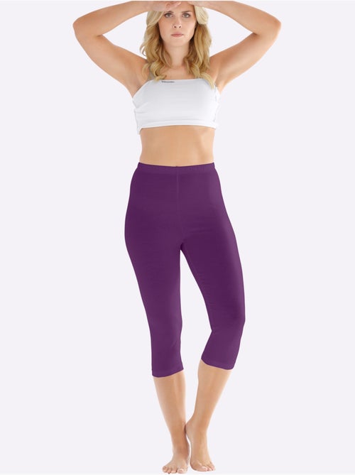 Legging court avec ceinture élastique en superbes coloris - Taille standard - Moda Vilona - Kiabi