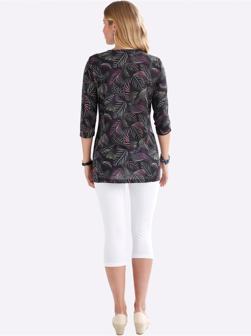 Legging court avec ceinture élastique et coupe ajustée - taille standard - moda vilona Blanc - Kiabi