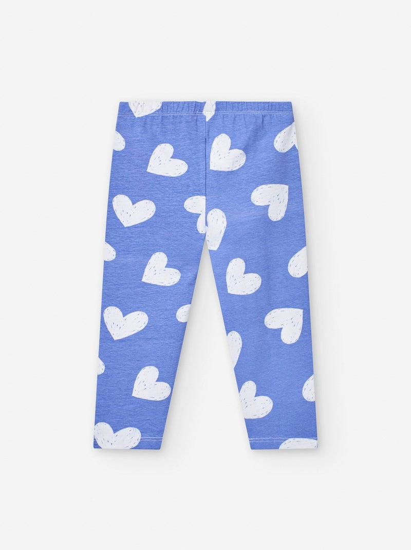 Legging Court avec Motif Bleu - Kiabi