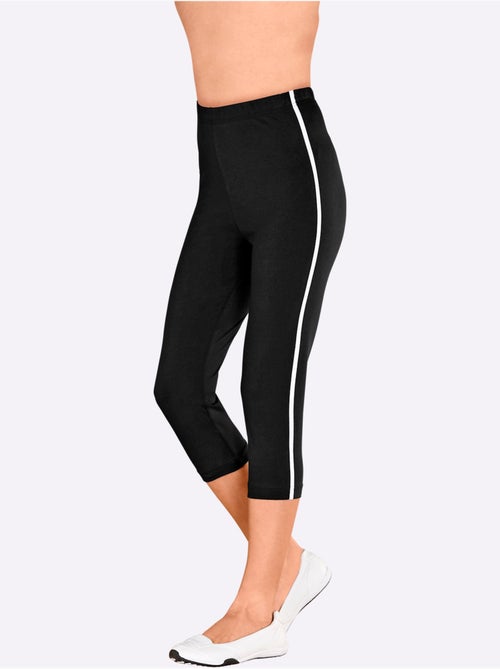 Legging court avec passepoils contrastés et ceinture élastique - Taille standard - Moda Vilona - Kiabi