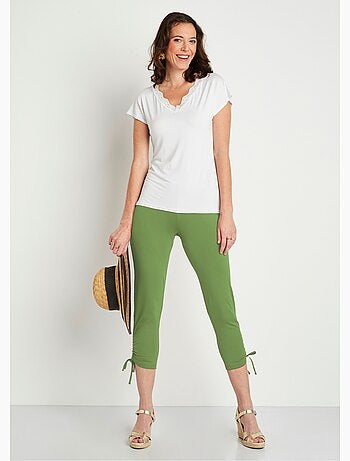 Legging court ceinture élastiqué - Afibel