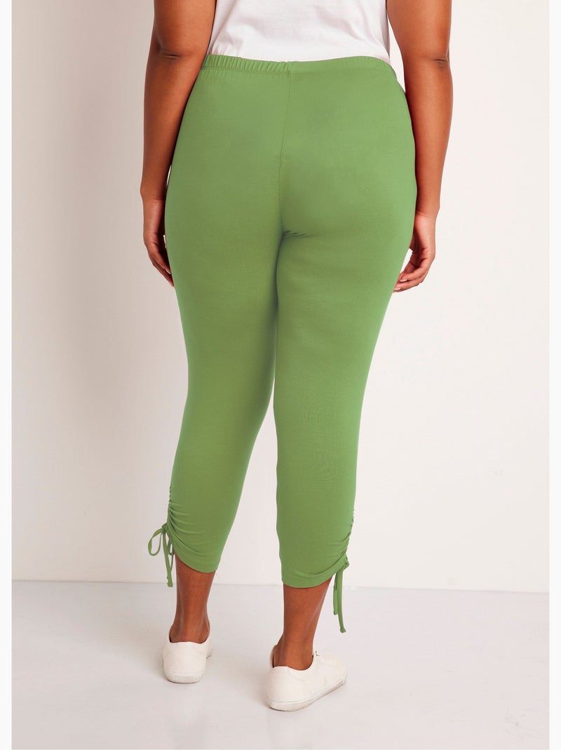 Legging court ceinture élastiqué - Afibel Vert - Kiabi