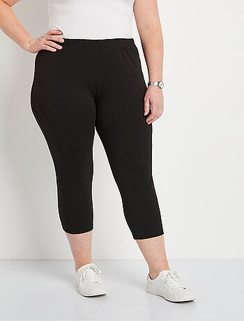 Legging court coton taille élastiquée