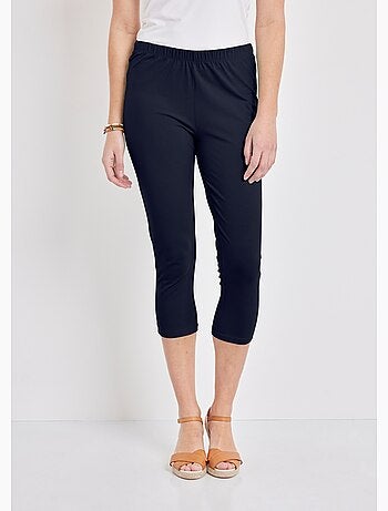 Legging court coton uni ou imprimé - Afibel