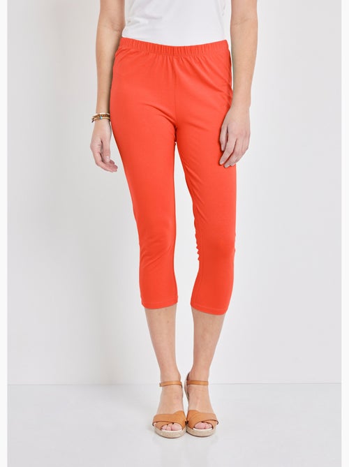 Legging court coton uni ou imprimé - Afibel - Kiabi