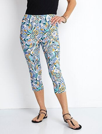 Legging court coton uni ou imprimé - Afibel
