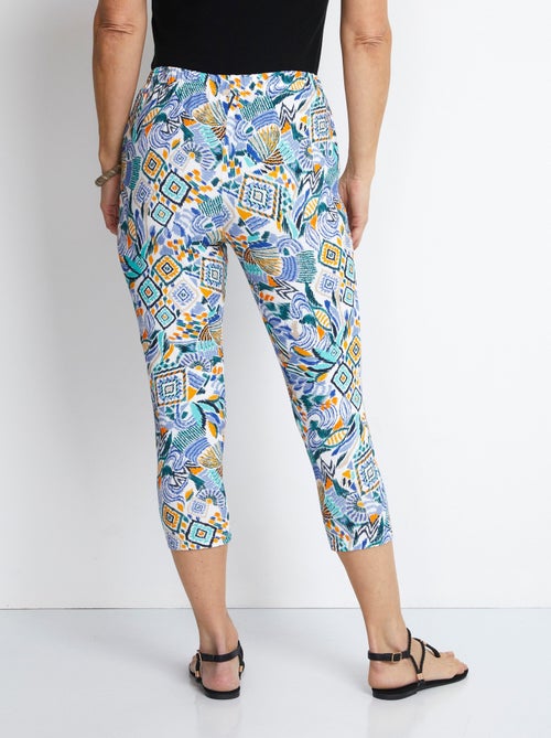 Legging court coton uni ou imprimé - Afibel - Kiabi