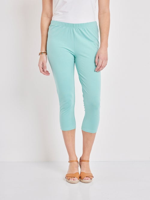 Legging court coton uni ou imprimé - Afibel - Kiabi