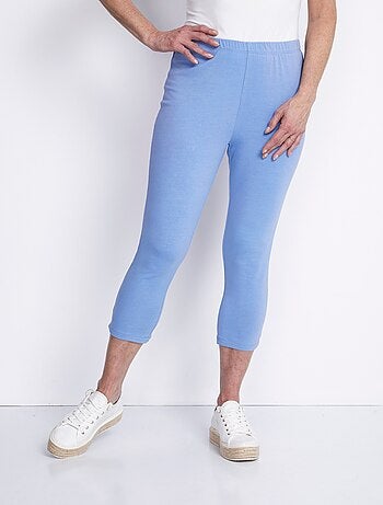 Legging court coton uni ou imprimé
