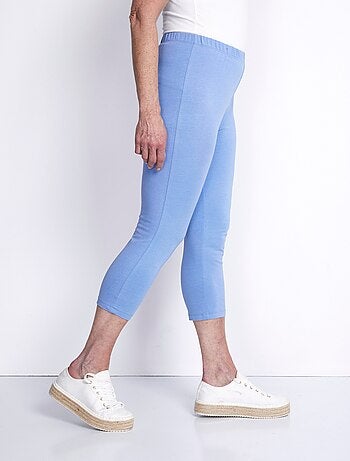 Legging court coton uni ou imprimé